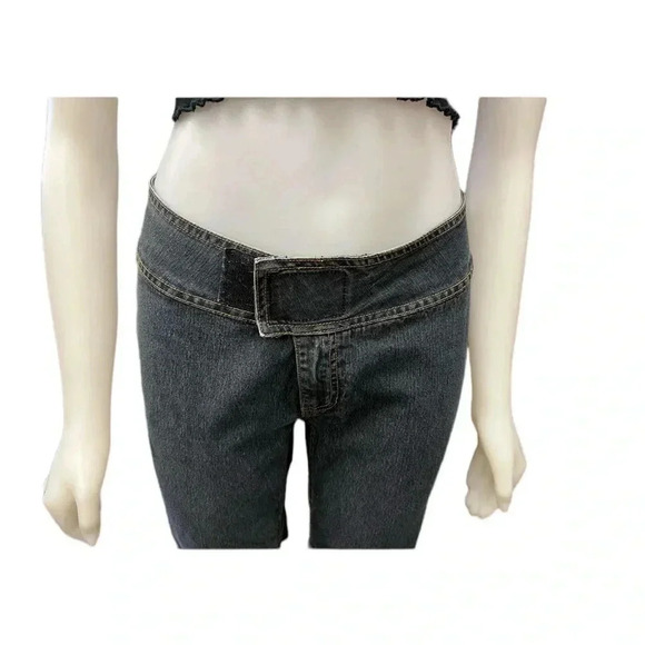 Bisou Bisou Michele Bohbot Bootcut Bell Bottom Jeans  Size 8 - Picture 7 of 10